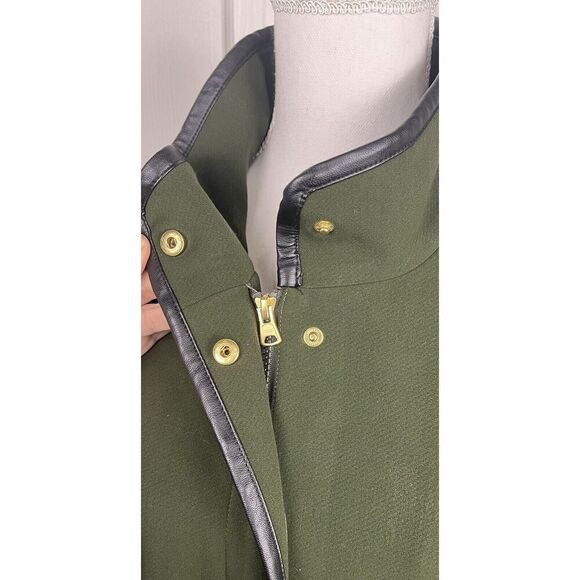 Preston And York Green Military Style Epaulettes‎ Soft Shell Coat Women’s Size M - Picture 7 of 11